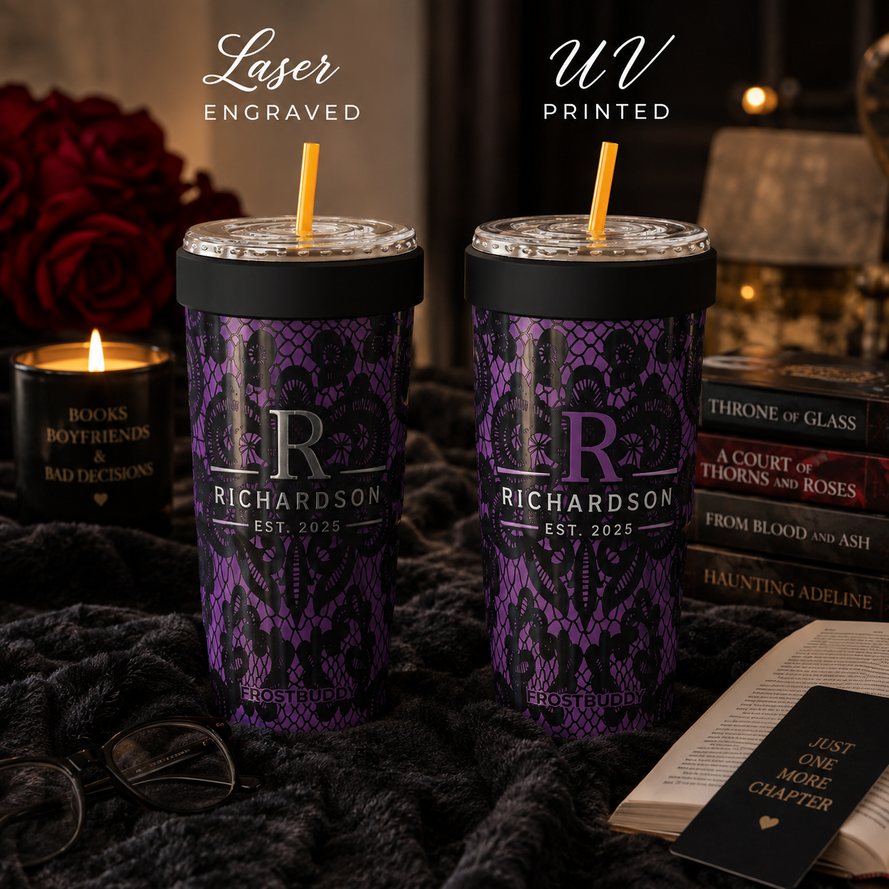 FrostBuddy ToGo Buddy 30 oz - Knotty Purple — personalization example
