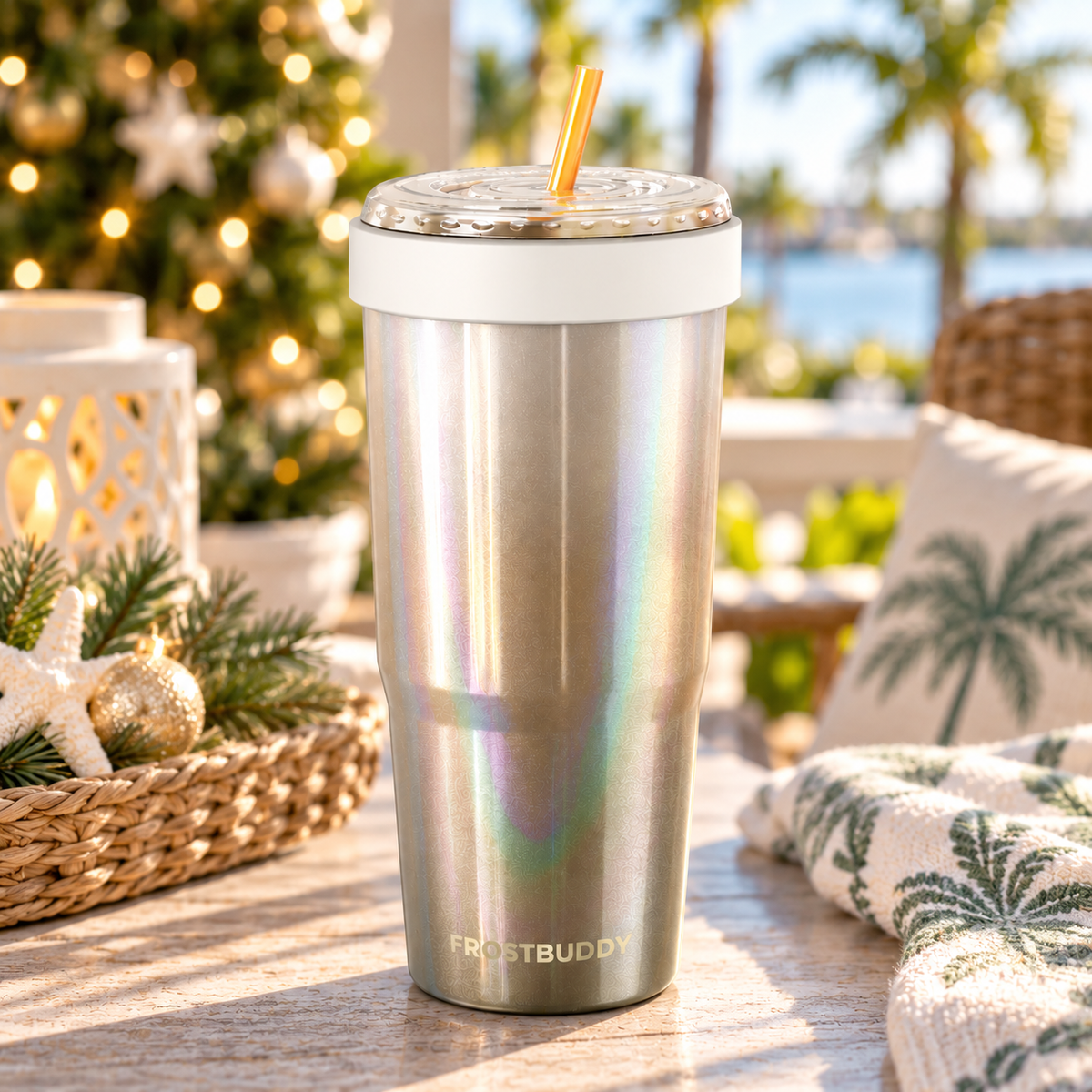 Macchiato FrostBuddy ToGo Buddy 30 oz personalized tumbler, detail view