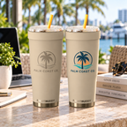 Milk Chocolate FrostBuddy ToGo Buddy 30 oz personalized tumbler, detail view