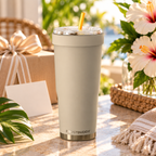 Milk Chocolate FrostBuddy ToGo Buddy 30 oz personalized tumbler, alternate angle