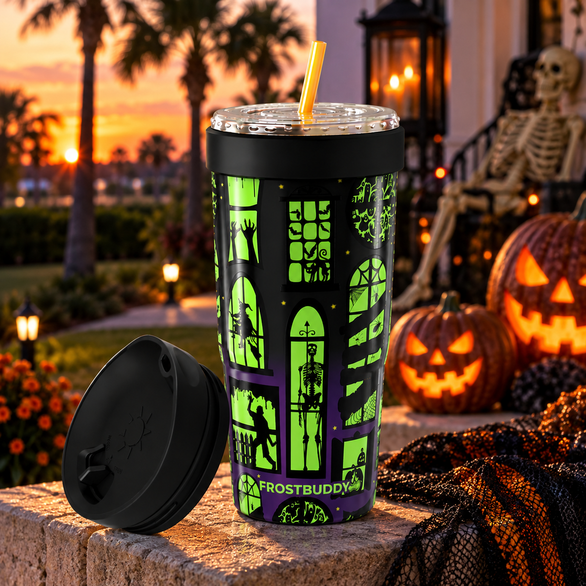 Midnight Manor FrostBuddy ToGo Buddy 30 oz personalized tumbler, detail view