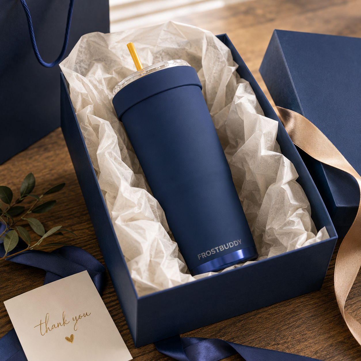 FrostBuddy ToGo Buddy 30 oz - Navy Night — personalized gift presentation