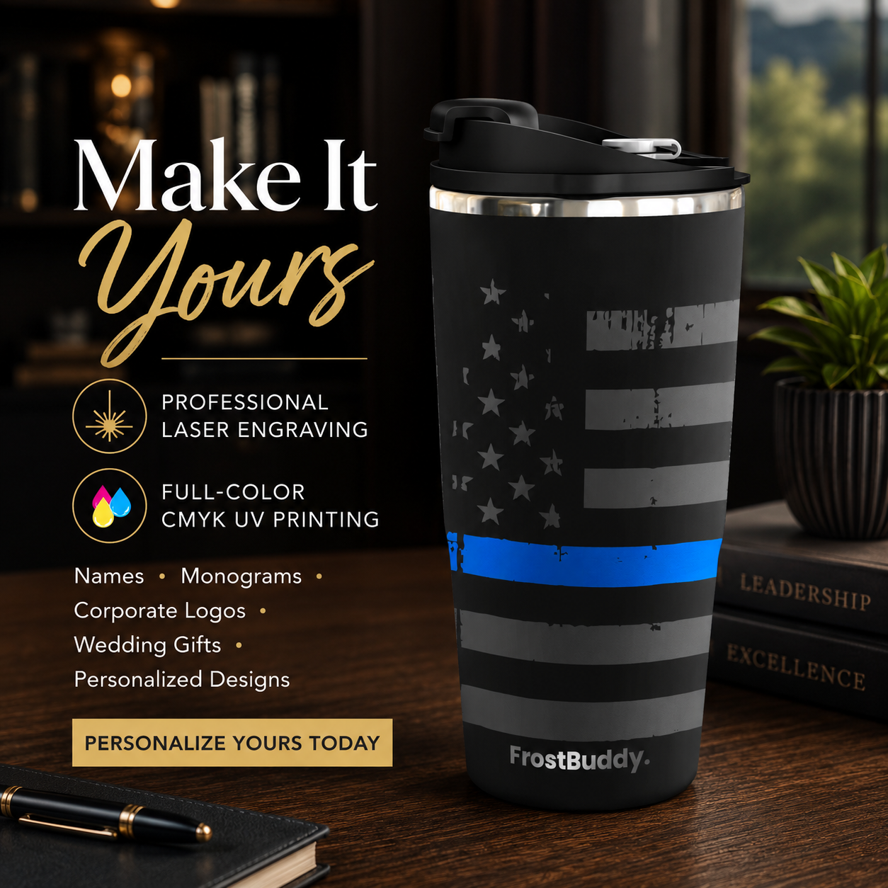 FrostBuddy ToGo Buddy 30 oz - Police Black