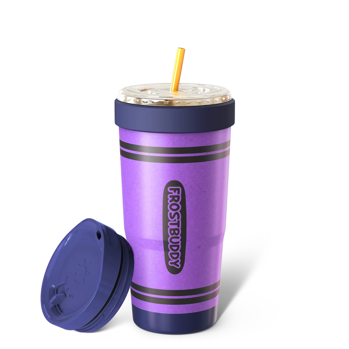 FrostBuddy ToGo Buddy 30 oz - Purple Crayon — master personalization image on white background