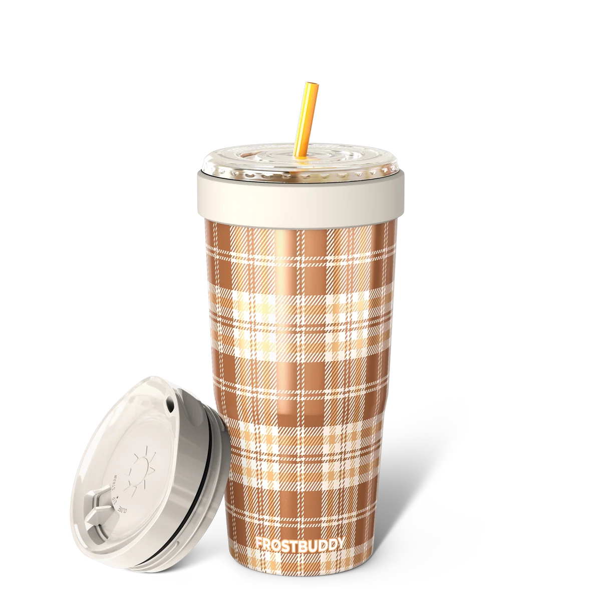 FrostBuddy ToGo Buddy 30 oz - Pumpkin Patch Plaid — master personalization image on white background