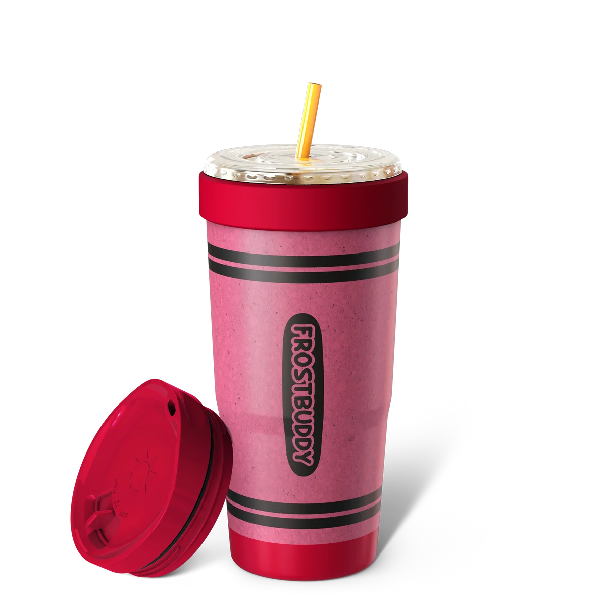 FrostBuddy ToGo Buddy 30 oz - Red Crayon — master personalization image on white background