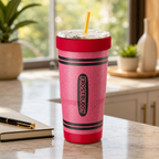 Red Crayon FrostBuddy ToGo Buddy 30 oz personalized tumbler, front view