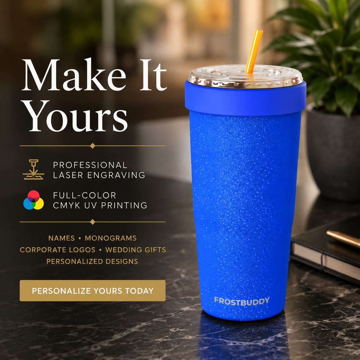 FrostBuddy ToGo Buddy 30 oz - Royal Glitz