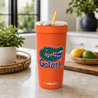 Florida Gators Orange FrostBuddy ToGo Buddy 30 oz personalized tumbler, front view