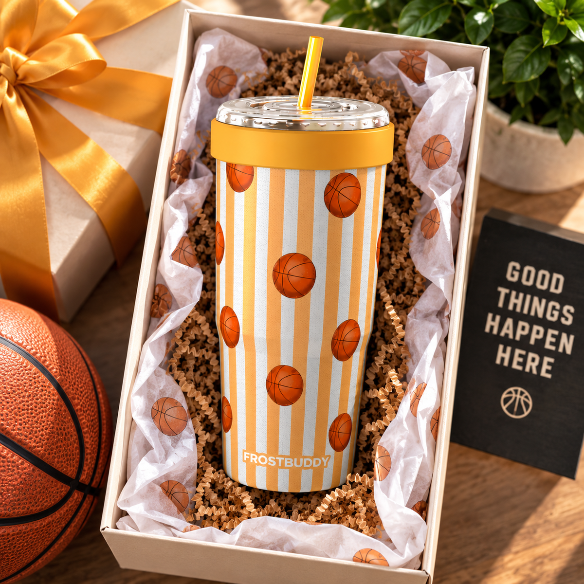 FrostBuddy ToGo Buddy 30 oz - Vintage Basketball