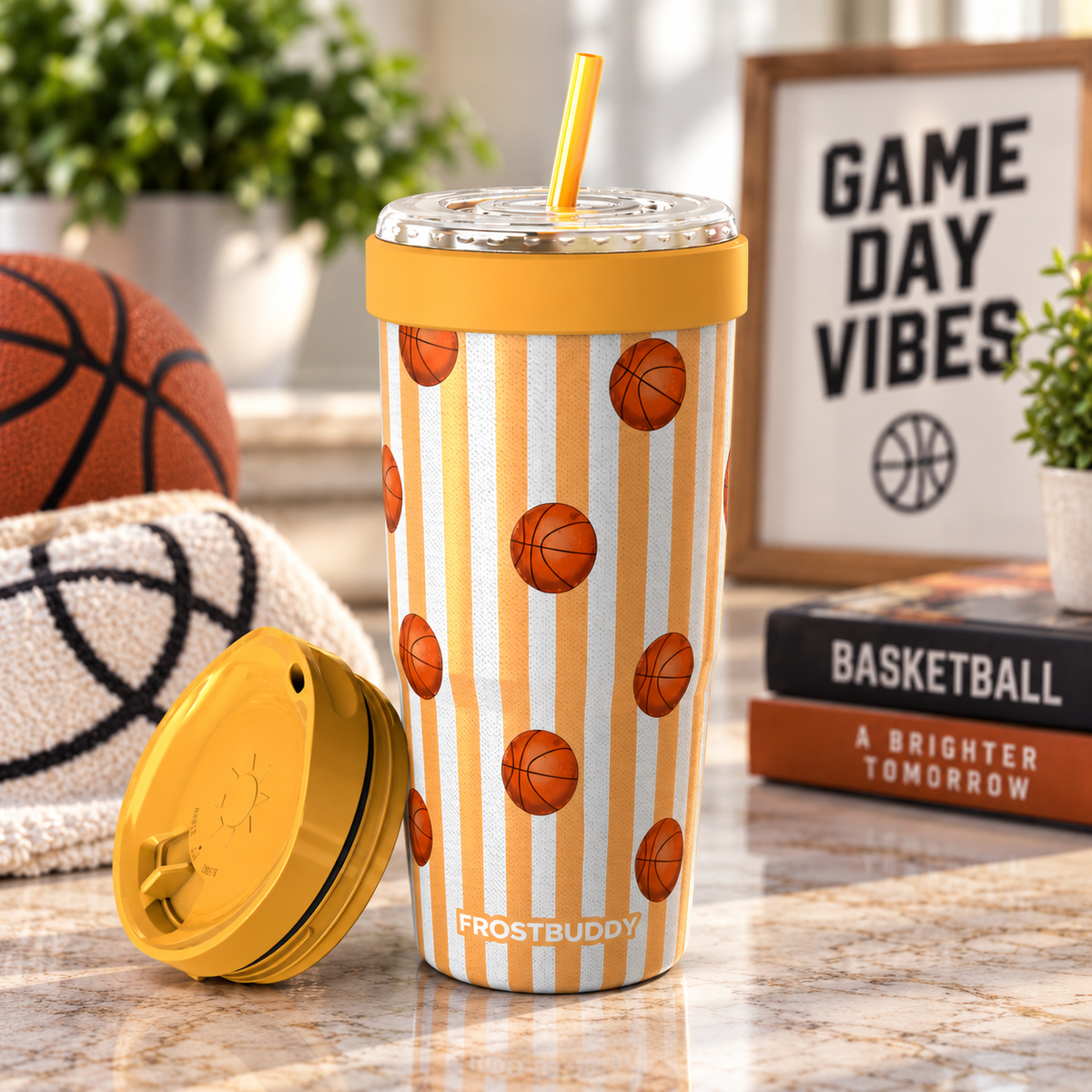 FrostBuddy ToGo Buddy 30 oz - Vintage Basketball