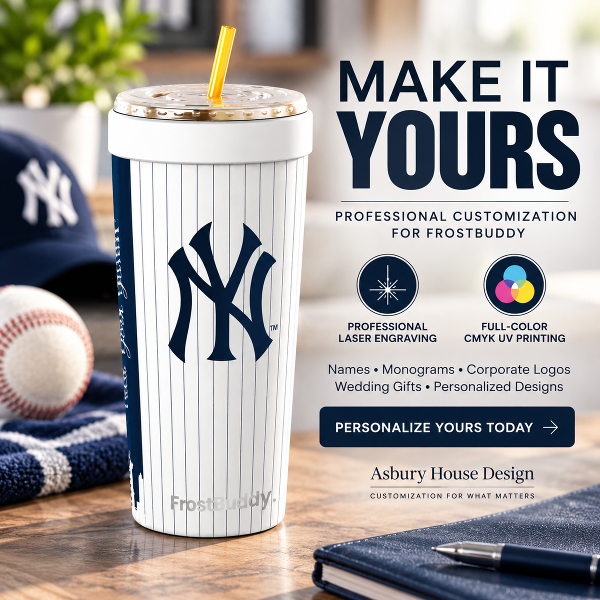 FrostBuddy ToGo Buddy 30 oz - New York Yankees