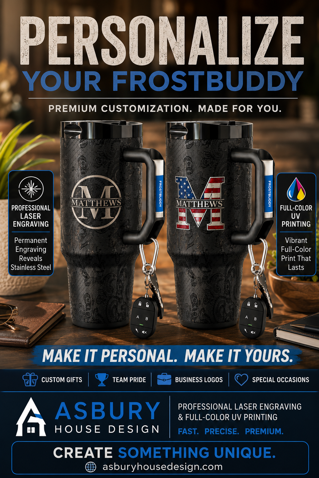 FrostBuddy Thicc Buddy - Black Lace — personalization example