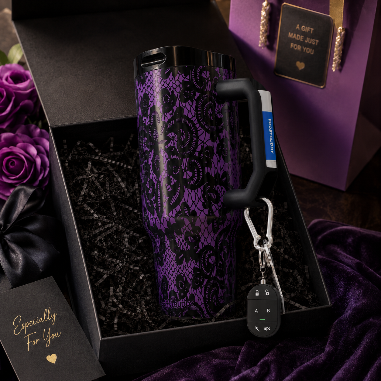 FrostBuddy Thicc Buddy - Knotty Purple — personalized gift presentation