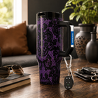 Knotty Purple FrostBuddy Thicc Buddy 40 oz personalized tumbler, front view