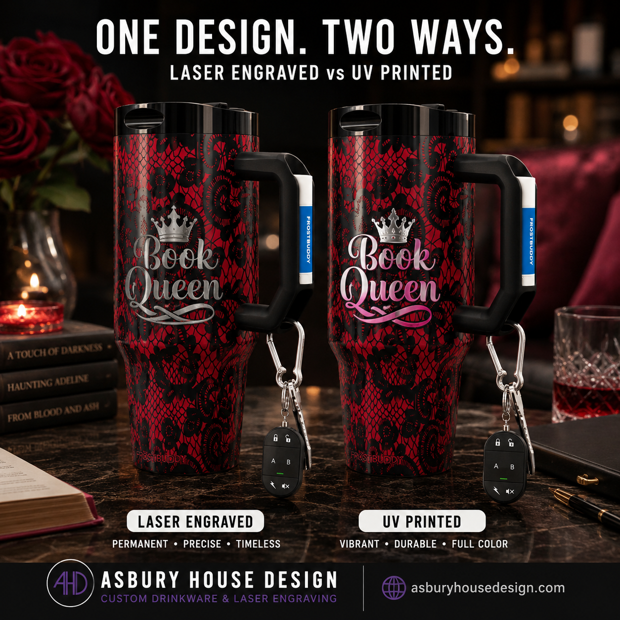 FrostBuddy Thicc Buddy - Knotty Red — personalization example