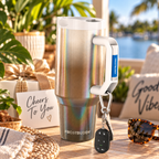 Macchiato FrostBuddy Thicc Buddy 40 oz personalized tumbler, alternate angle