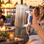 Macchiato FrostBuddy Thicc Buddy 40 oz personalized tumbler, detail view