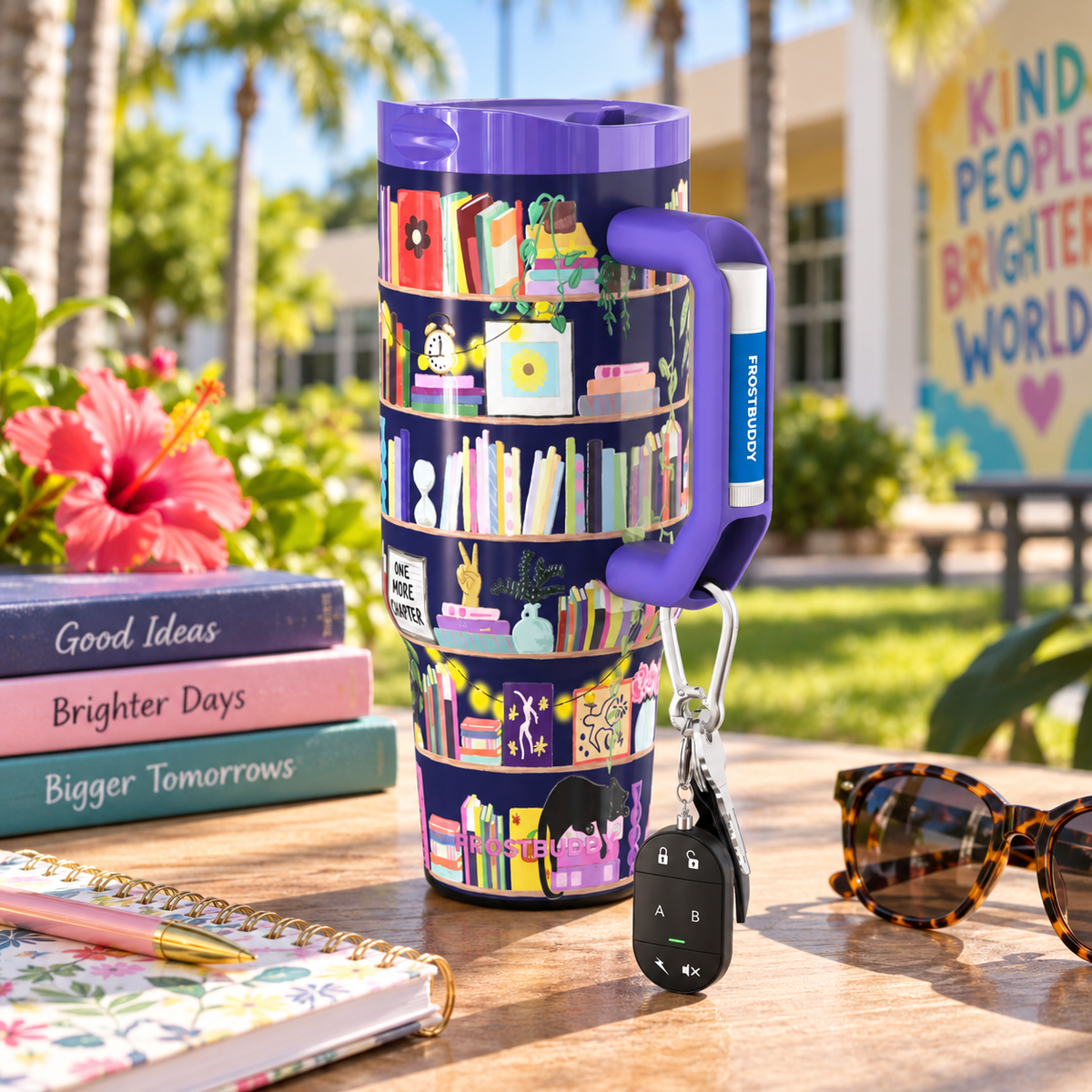 Shelf Love FrostBuddy Thicc Buddy 40 oz personalized tumbler, side view