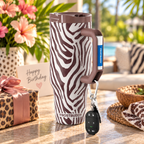 Wild Side FrostBuddy Thicc Buddy 40 oz personalized tumbler, detail view