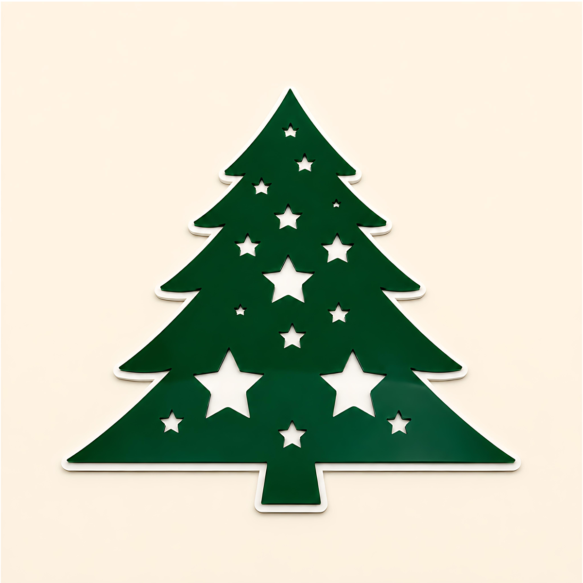 Green Christmas tree acrylic interchangeable for a welcome sign