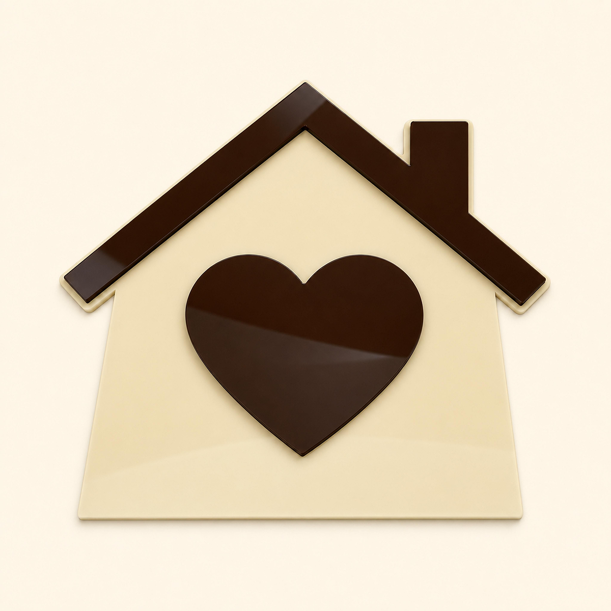 House and heart acrylic interchangeable for a welcome sign