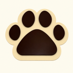 Paw print acrylic interchangeable for a welcome sign