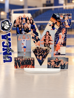 Blue M layered acrylic photo keepsake