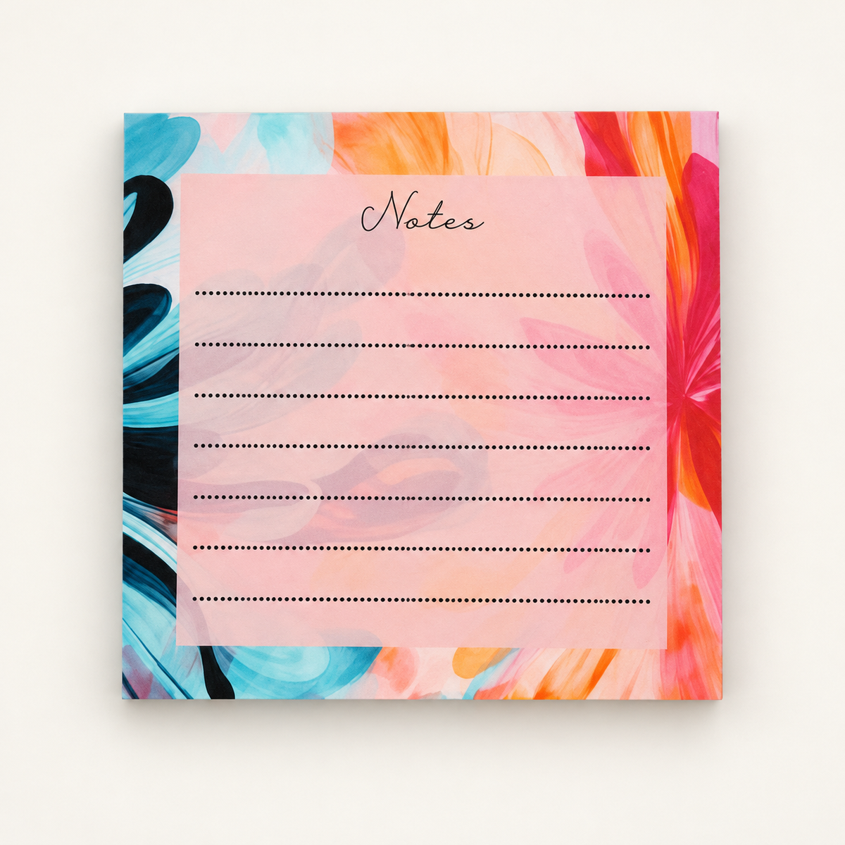 Color Splash decorative notepad design