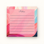 Pink Abstract decorative notepad design