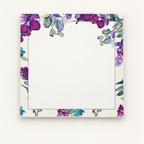 Purple Garden decorative notepad design