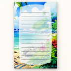 Tropical Coast decorative notepad design